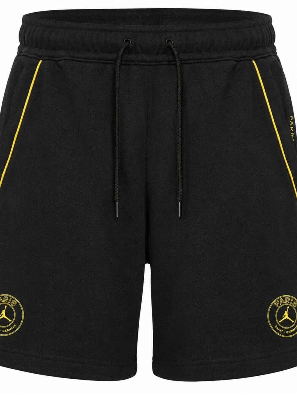 Nike Air Jordan x PSG Paris Saint-Germain Fleece Shorts  Men's Rare Black/Gold